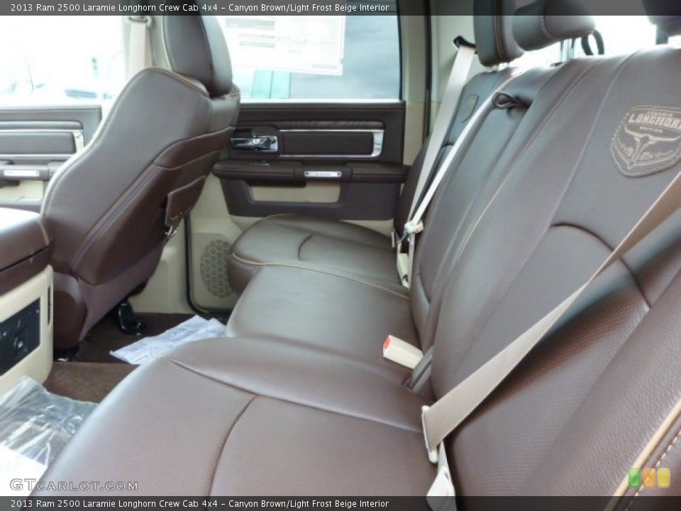 Canyon Brown/Light Frost Beige Interior Rear Seat for the 2013 Ram 2500 Laramie Longhorn Crew Cab 4x4 #84081005