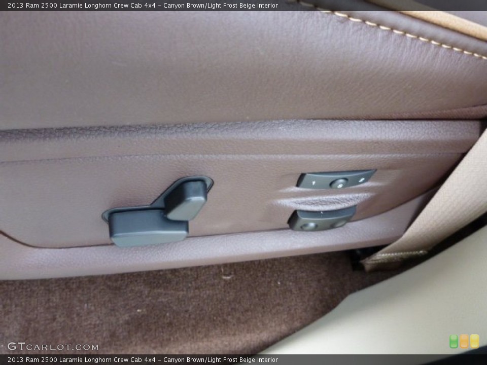 Canyon Brown/Light Frost Beige Interior Controls for the 2013 Ram 2500 Laramie Longhorn Crew Cab 4x4 #84081416