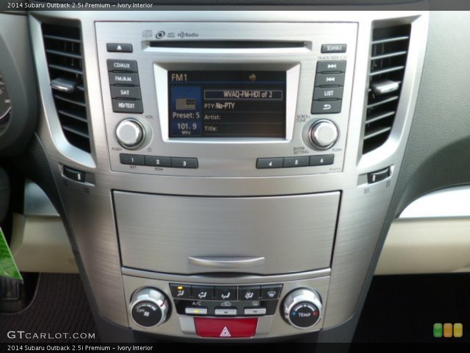 Ivory Interior Controls for the 2014 Subaru Outback 2.5i Premium #84081502