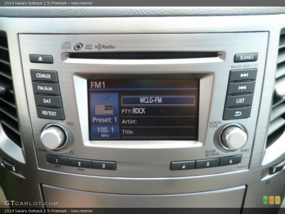 Ivory Interior Controls for the 2014 Subaru Outback 2.5i Premium #84082211
