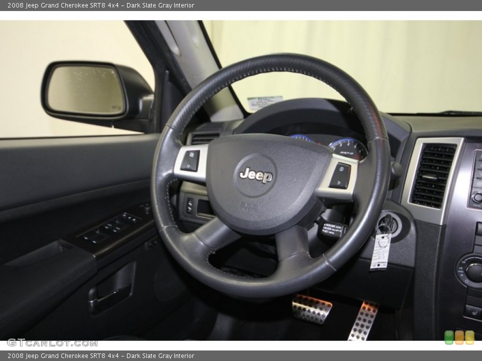 Dark Slate Gray Interior Steering Wheel for the 2008 Jeep Grand Cherokee SRT8 4x4 #84083561