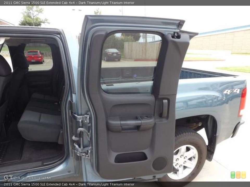 Dark Titanium/Light Titanium Interior Door Panel for the 2011 GMC Sierra 1500 SLE Extended Cab 4x4 #84090173