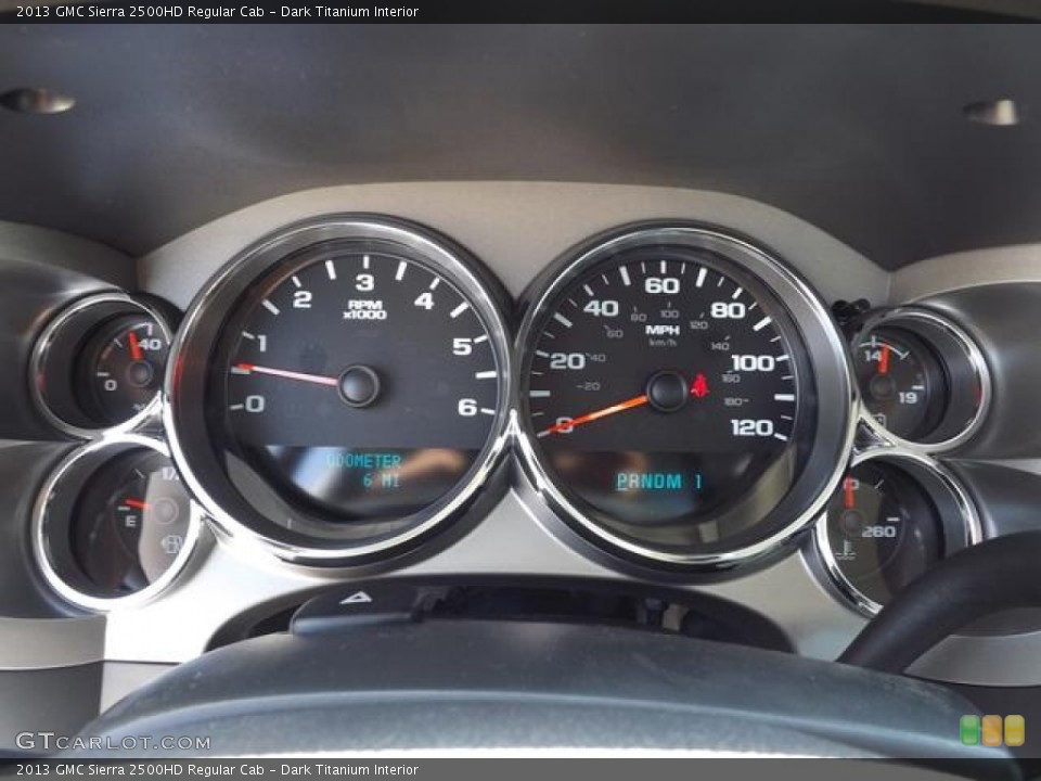 Dark Titanium Interior Gauges for the 2013 GMC Sierra 2500HD Regular Cab #84090494