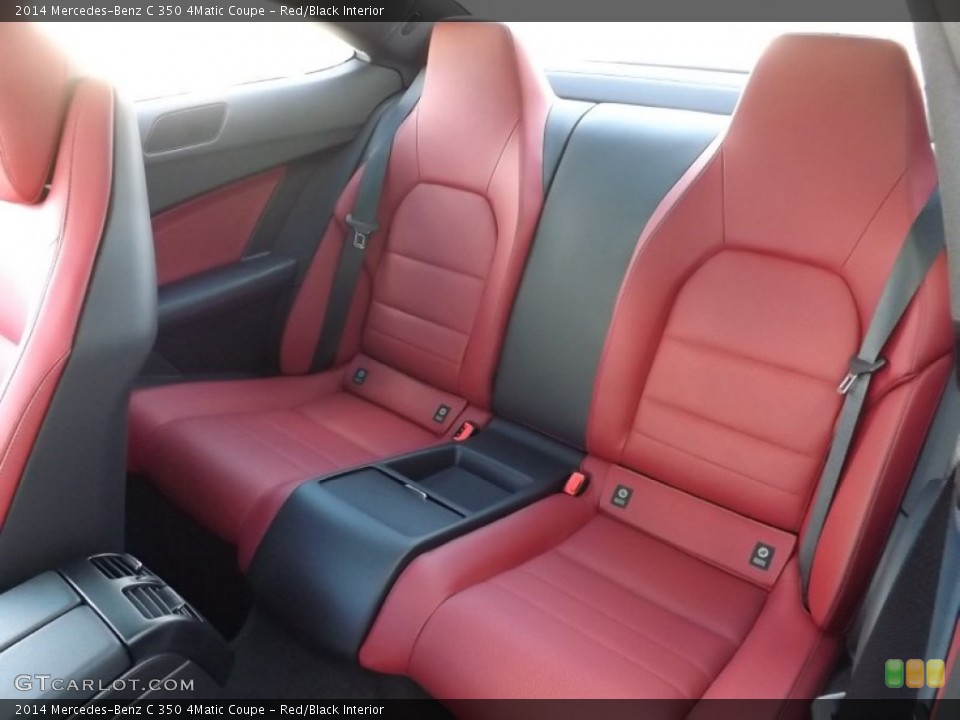 Red/Black Interior Rear Seat for the 2014 Mercedes-Benz C 350 4Matic Coupe #84091277