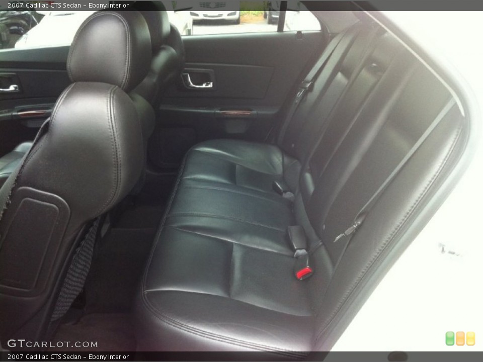 Ebony Interior Rear Seat for the 2007 Cadillac CTS Sedan #84094730