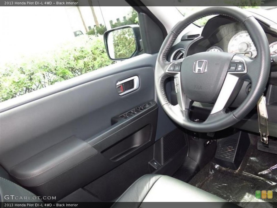 Black Interior Steering Wheel for the 2013 Honda Pilot EX-L 4WD #84101663