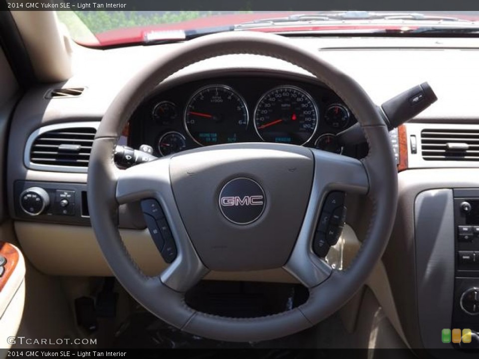 Light Tan Interior Steering Wheel for the 2014 GMC Yukon SLE #84105275