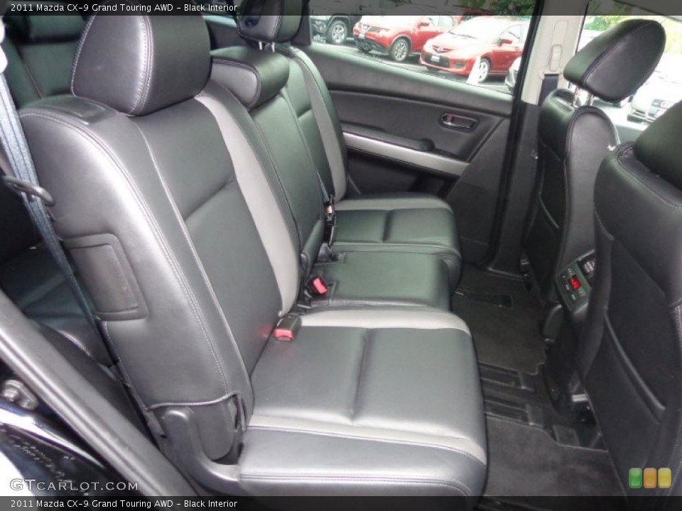 Black Interior Rear Seat for the 2011 Mazda CX-9 Grand Touring AWD #84105896
