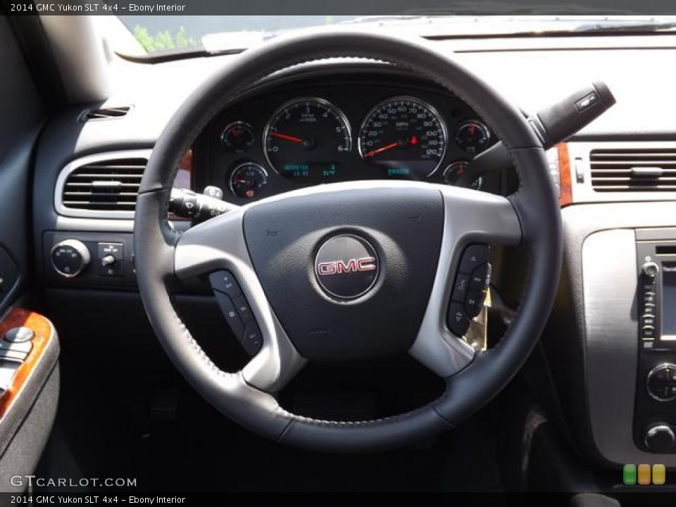 Ebony Interior Steering Wheel for the 2014 GMC Yukon SLT 4x4 #84105908