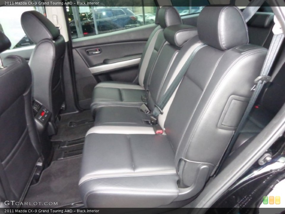 Black Interior Rear Seat for the 2011 Mazda CX-9 Grand Touring AWD #84106046