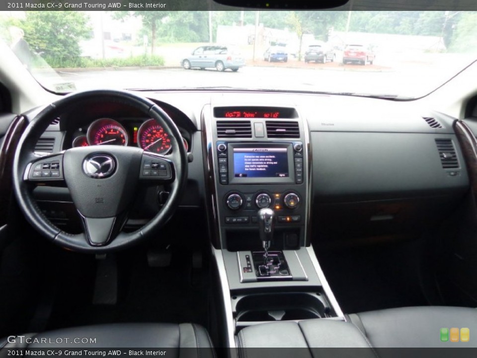 Black Interior Dashboard for the 2011 Mazda CX-9 Grand Touring AWD #84106214