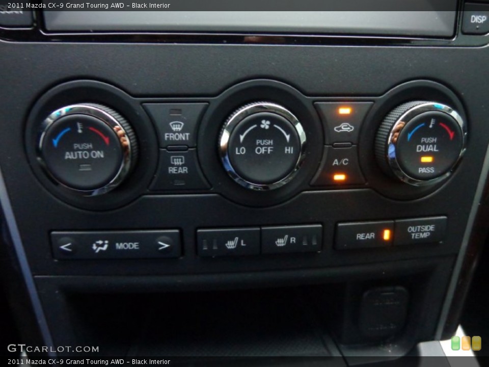 Black Interior Controls for the 2011 Mazda CX-9 Grand Touring AWD #84106460