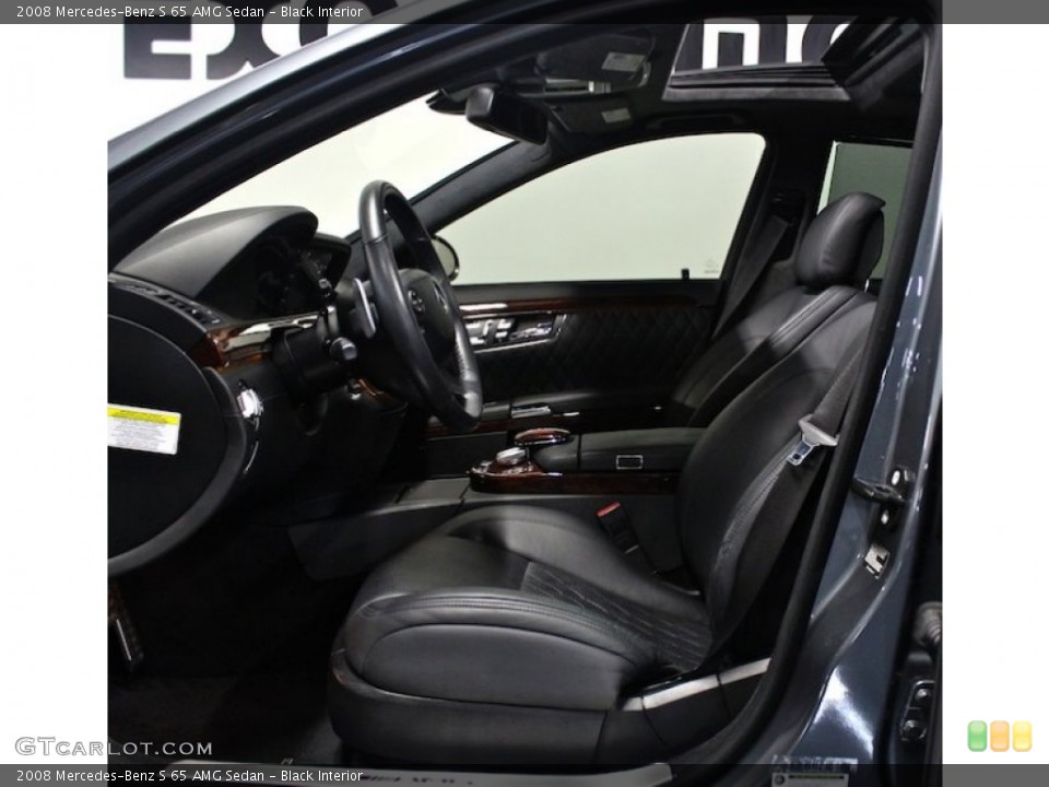 Black Interior Photo for the 2008 Mercedes-Benz S 65 AMG Sedan #84107897