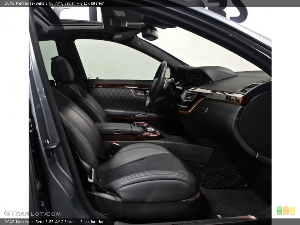 Black Interior Front Seat for the 2008 Mercedes-Benz S 65 AMG Sedan #84107914