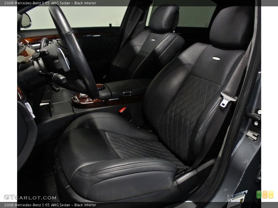Black Interior Front Seat for the 2008 Mercedes-Benz S 65 AMG Sedan #84107936