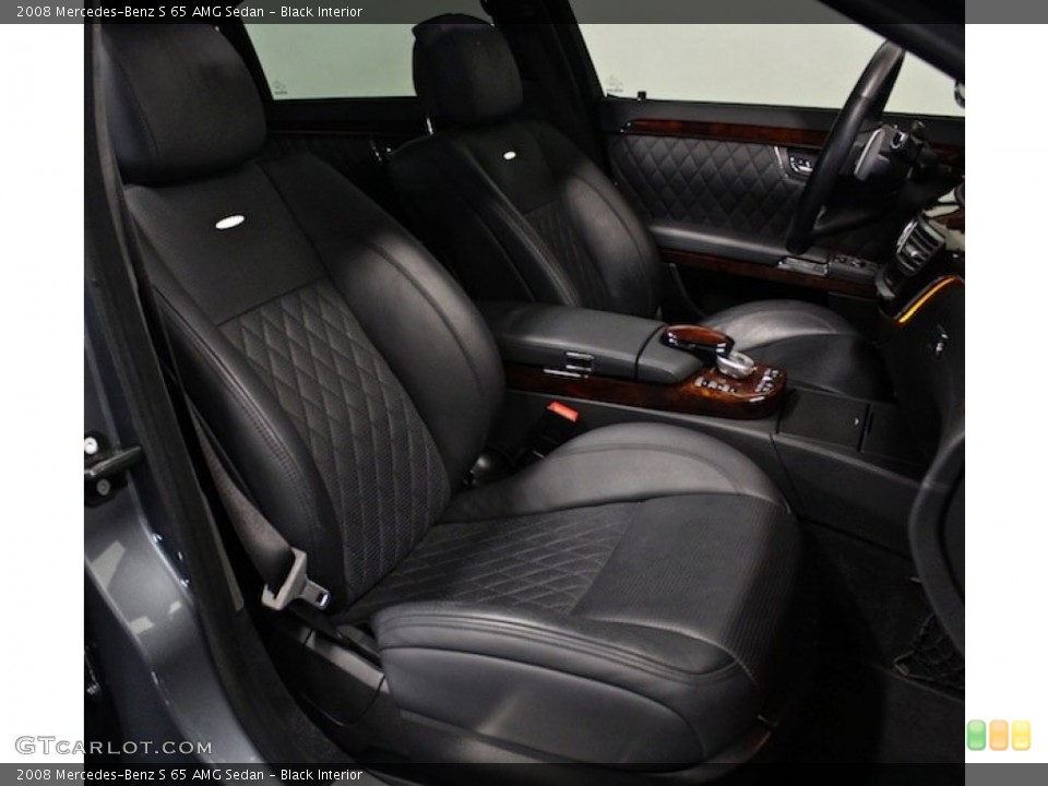Black Interior Front Seat for the 2008 Mercedes-Benz S 65 AMG Sedan #84107960