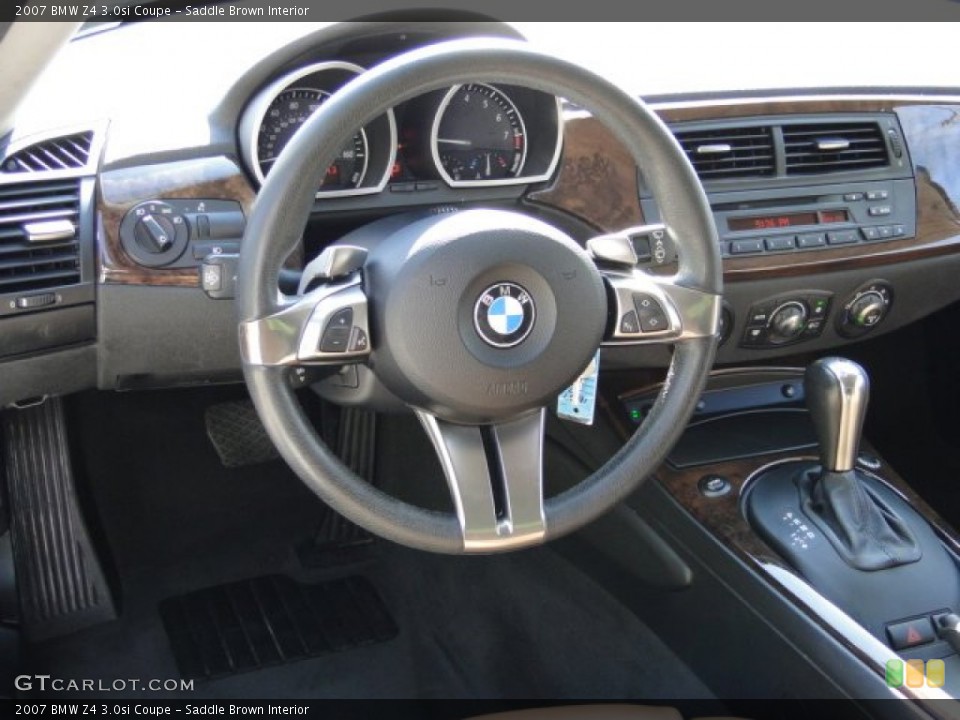 Saddle Brown Interior Dashboard for the 2007 BMW Z4 3.0si Coupe #84108314