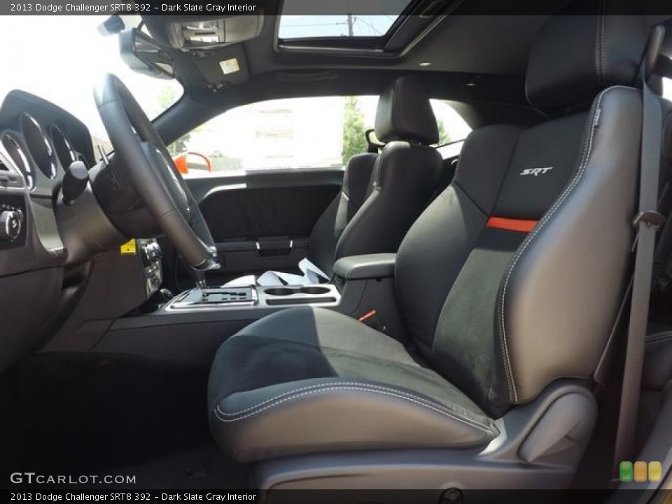 Dark Slate Gray Interior Front Seat for the 2013 Dodge Challenger SRT8 392 #84109854