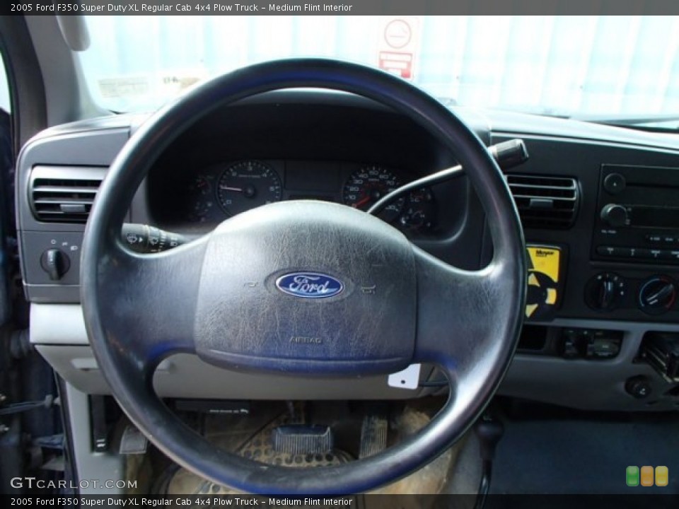 Medium Flint Interior Steering Wheel for the 2005 Ford F350 Super Duty XL Regular Cab 4x4 Plow Truck #84111005
