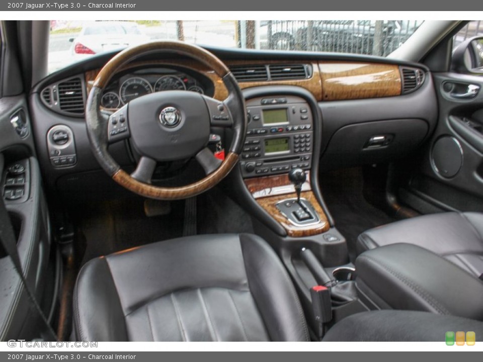 Charcoal 2007 Jaguar X-Type Interiors