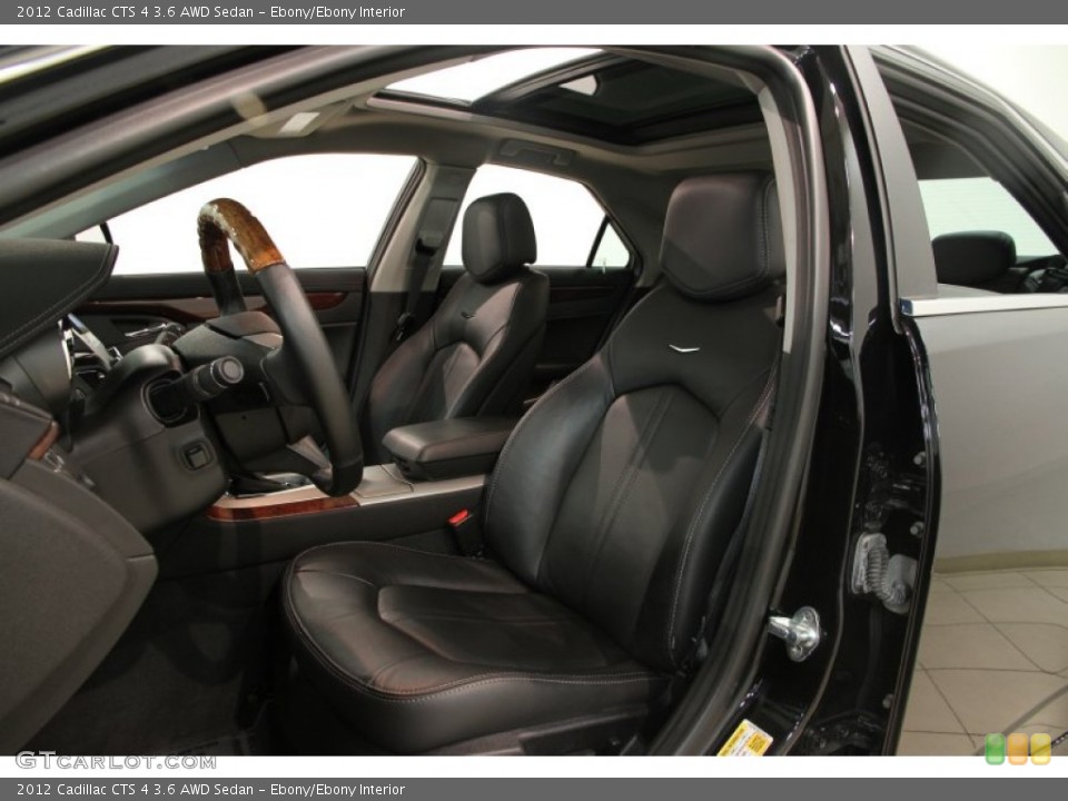 Ebony/Ebony Interior Photo for the 2012 Cadillac CTS 4 3.6 AWD Sedan #84115268