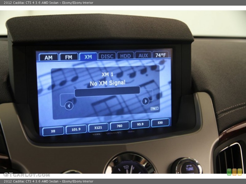 Ebony/Ebony Interior Audio System for the 2012 Cadillac CTS 4 3.6 AWD Sedan #84115487