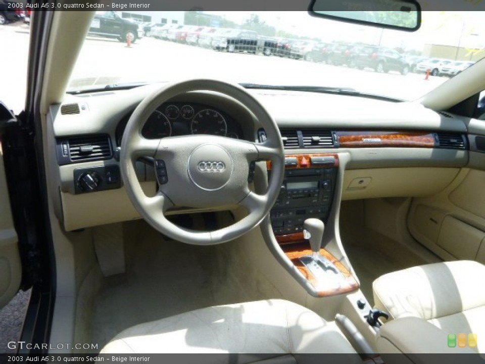 Beige Interior Dashboard for the 2003 Audi A6 3.0 quattro Sedan #84119673