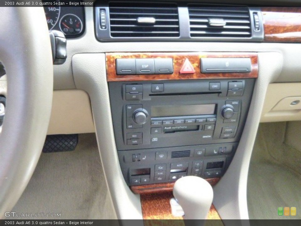 Beige Interior Controls for the 2003 Audi A6 3.0 quattro Sedan #84119735
