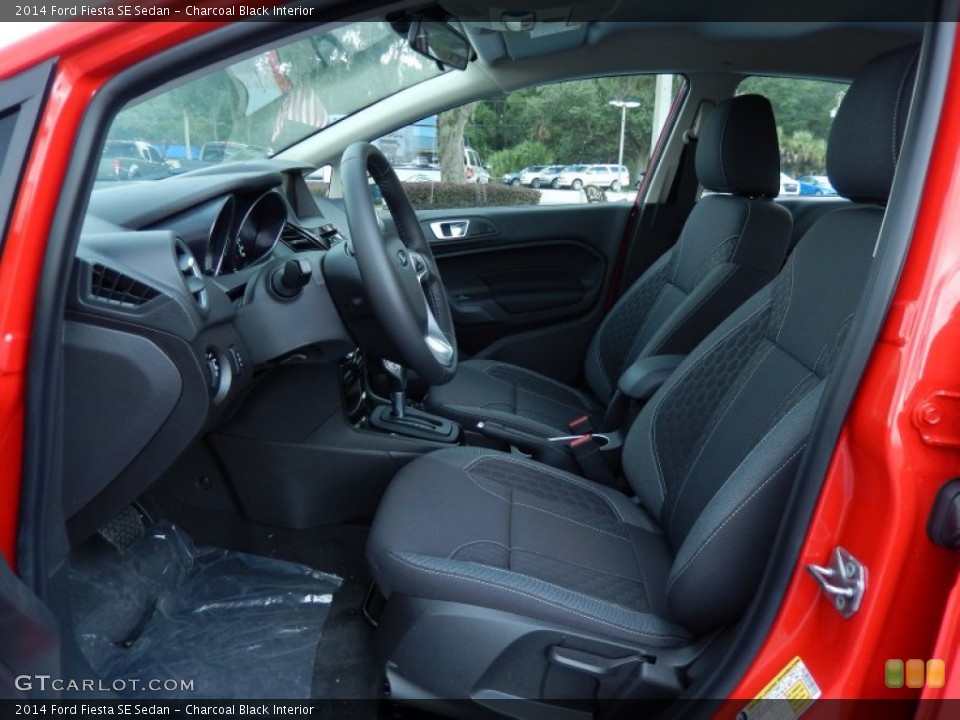 Charcoal Black Interior Front Seat for the 2014 Ford Fiesta SE Sedan #84122037