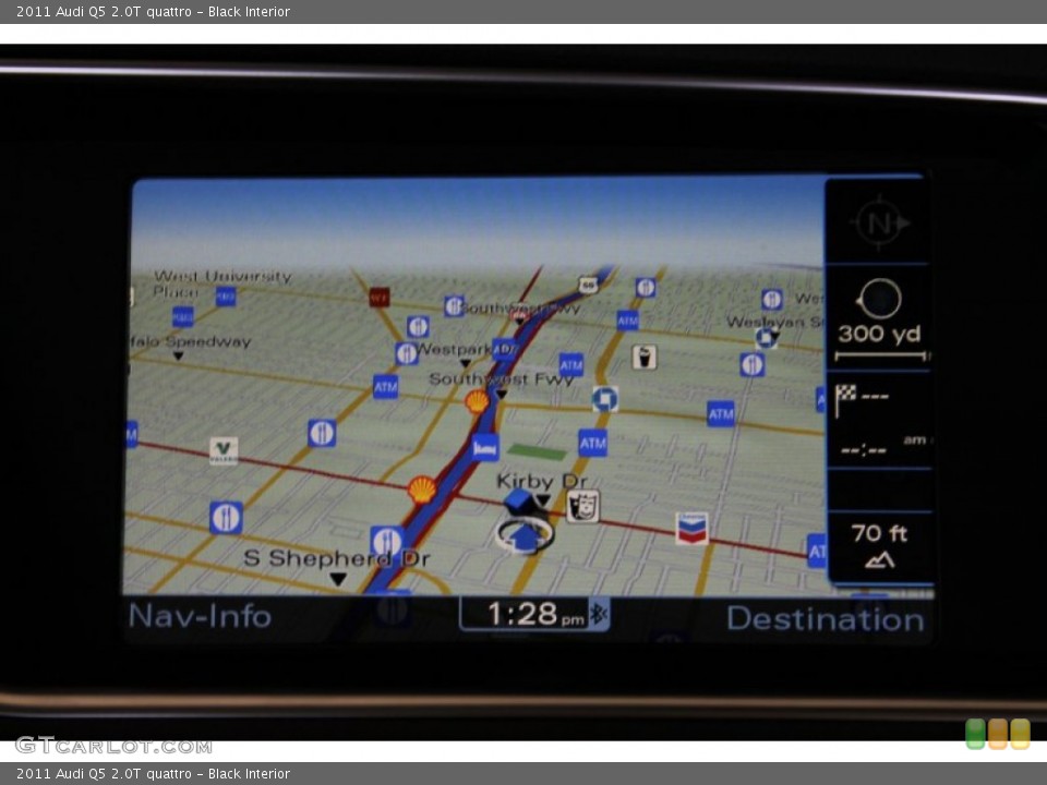 Black Interior Navigation for the 2011 Audi Q5 2.0T quattro #84122038