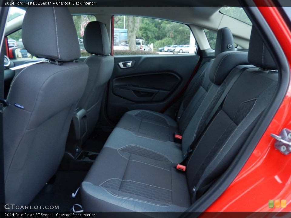 Charcoal Black Interior Rear Seat for the 2014 Ford Fiesta SE Sedan #84122060