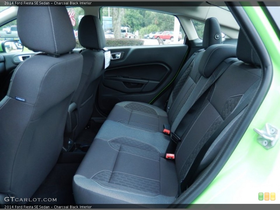 Charcoal Black Interior Rear Seat for the 2014 Ford Fiesta SE Sedan #84122312