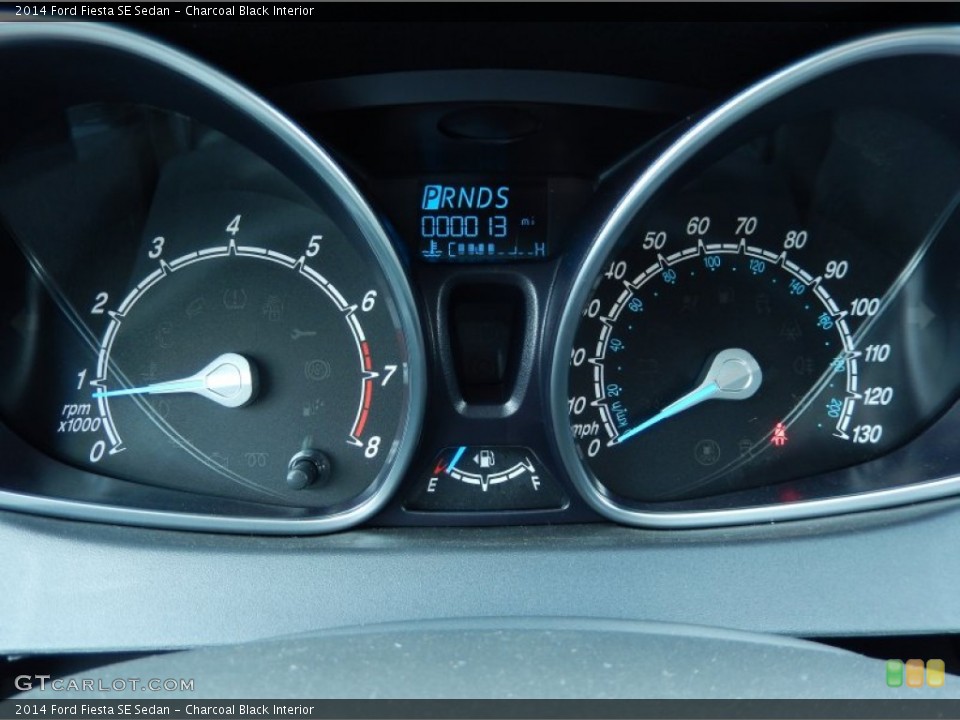 Charcoal Black Interior Gauges for the 2014 Ford Fiesta SE Sedan #84122360