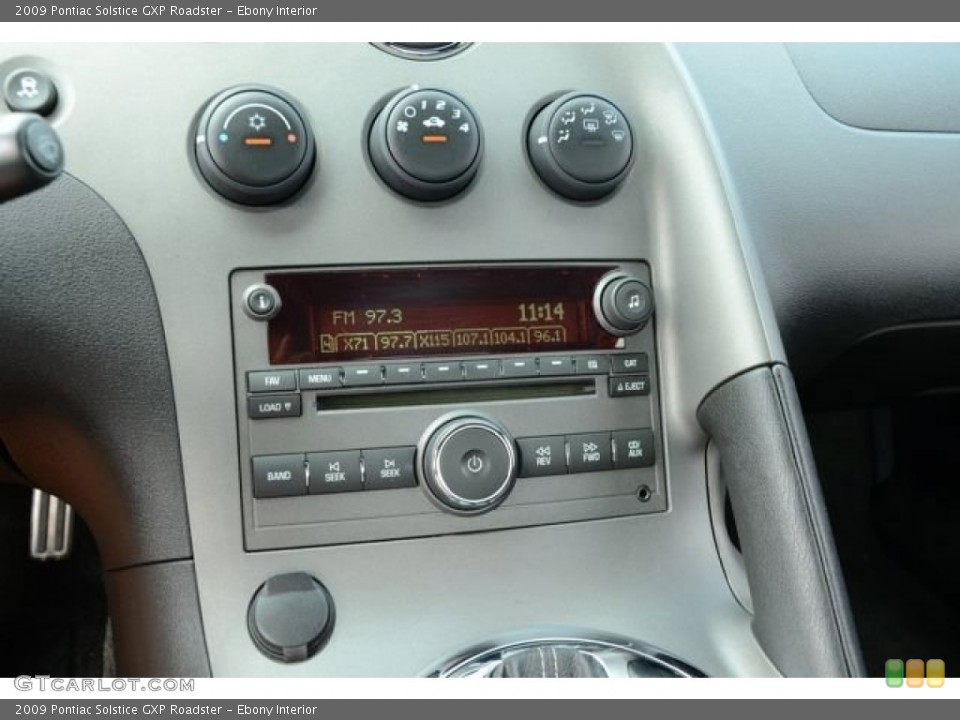 Ebony Interior Controls for the 2009 Pontiac Solstice GXP Roadster #84122612