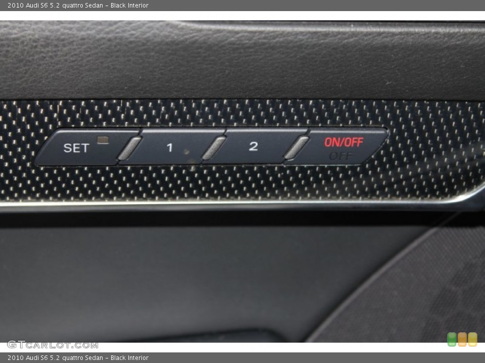 Black Interior Controls for the 2010 Audi S6 5.2 quattro Sedan #84124283