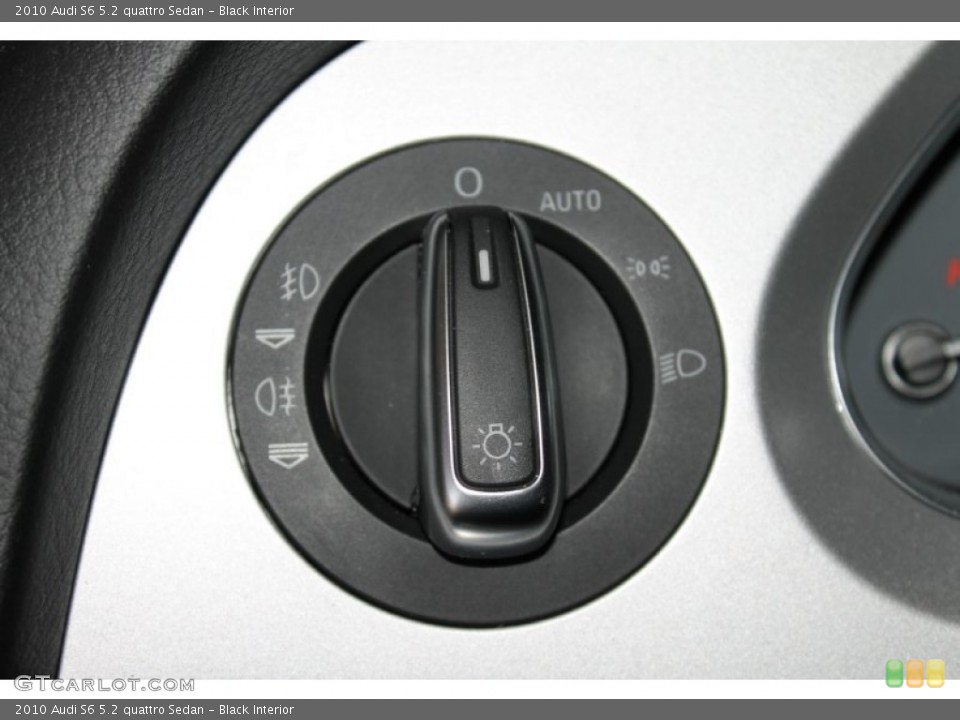Black Interior Controls for the 2010 Audi S6 5.2 quattro Sedan #84124346