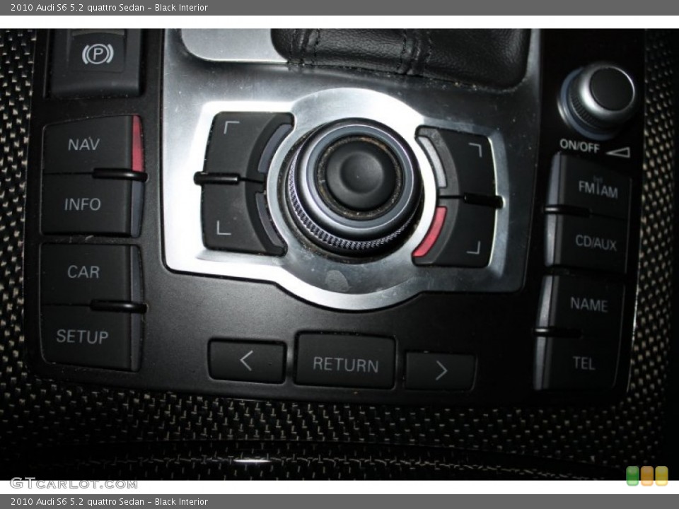 Black Interior Controls for the 2010 Audi S6 5.2 quattro Sedan #84124619