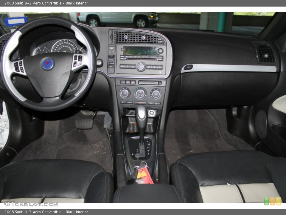 Black Interior Dashboard for the 2008 Saab 9-3 Aero Convertible #84125996