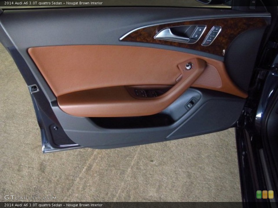 Nougat Brown Interior Door Panel for the 2014 Audi A6 3.0T quattro Sedan #84126713