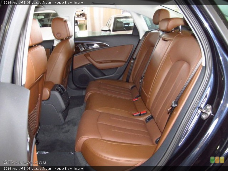 Nougat Brown Interior Rear Seat for the 2014 Audi A6 3.0T quattro Sedan #84126755