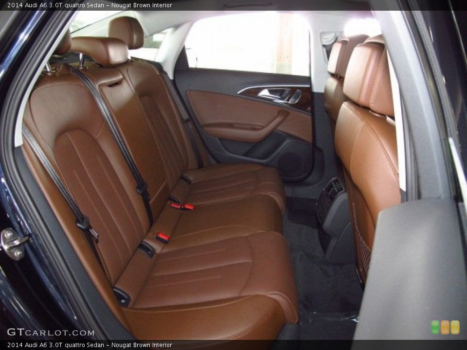 Nougat Brown Interior Rear Seat for the 2014 Audi A6 3.0T quattro Sedan #84126782