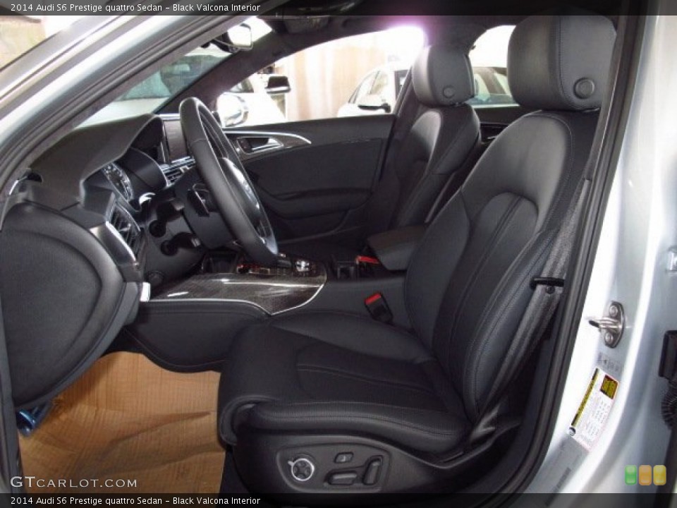 Black Valcona Interior Photo for the 2014 Audi S6 Prestige quattro Sedan #84127178