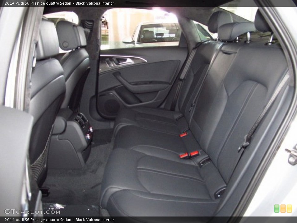 Black Valcona Interior Rear Seat for the 2014 Audi S6 Prestige quattro Sedan #84127205