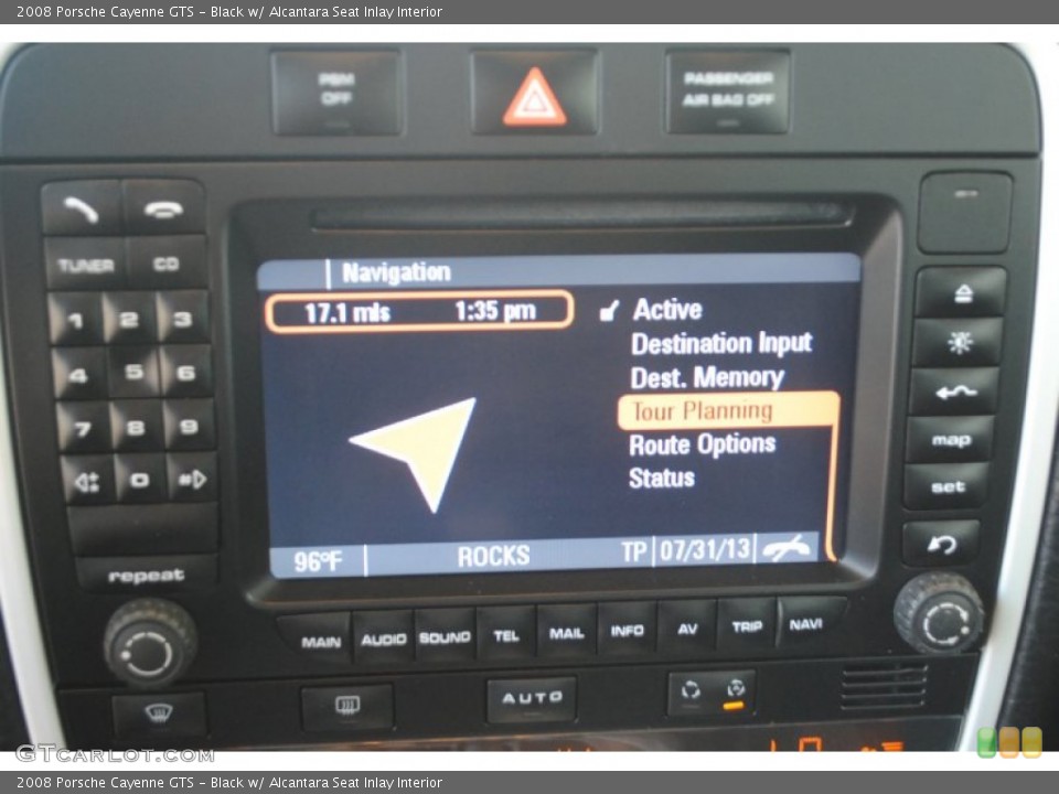 Black w/ Alcantara Seat Inlay Interior Controls for the 2008 Porsche Cayenne GTS #84127344