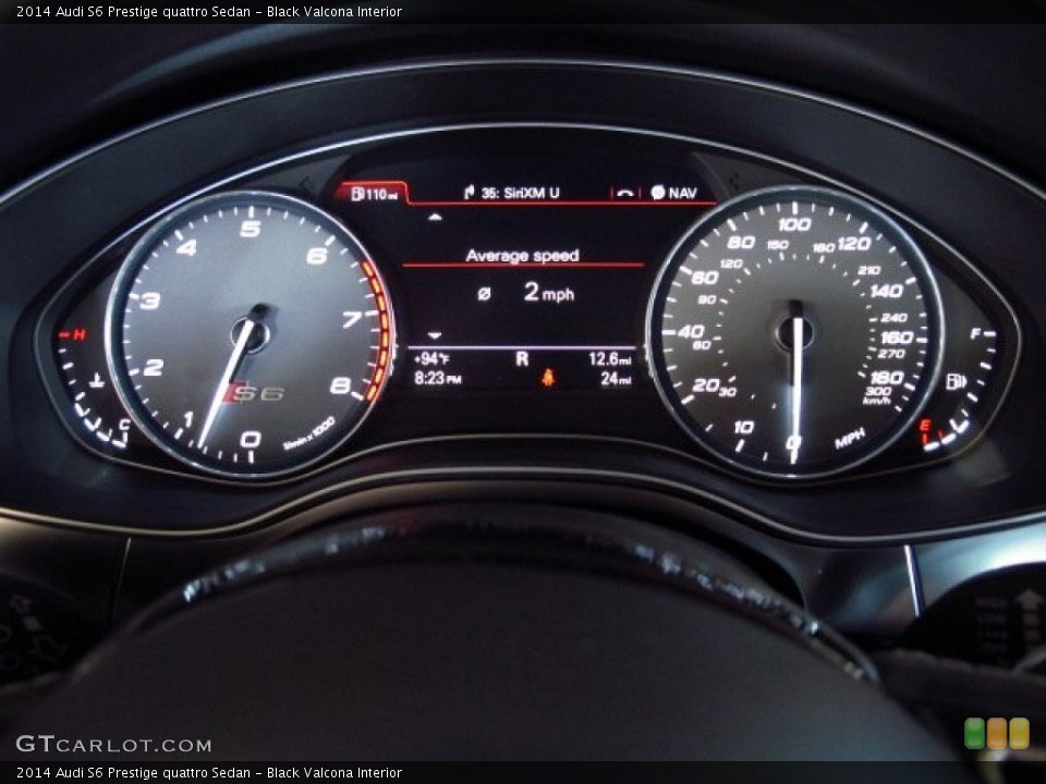 Black Valcona Interior Gauges for the 2014 Audi S6 Prestige quattro Sedan #84127445