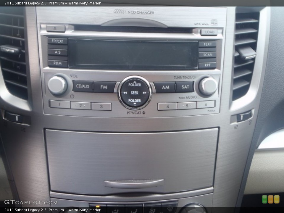 Warm Ivory Interior Controls for the 2011 Subaru Legacy 2.5i Premium #84136674