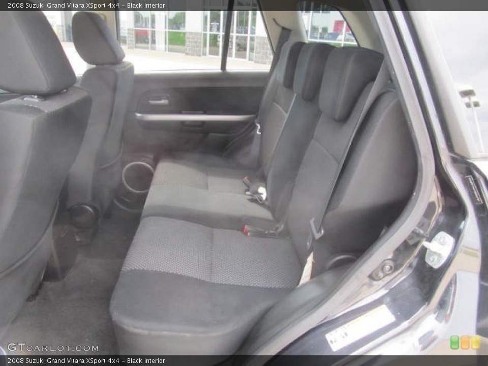 Black Interior Rear Seat for the 2008 Suzuki Grand Vitara XSport 4x4 #84136938