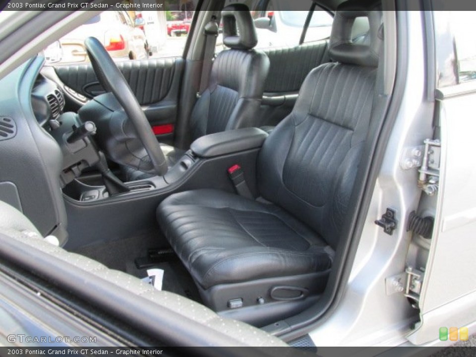 Graphite Interior Front Seat for the 2003 Pontiac Grand Prix GT Sedan #84137850