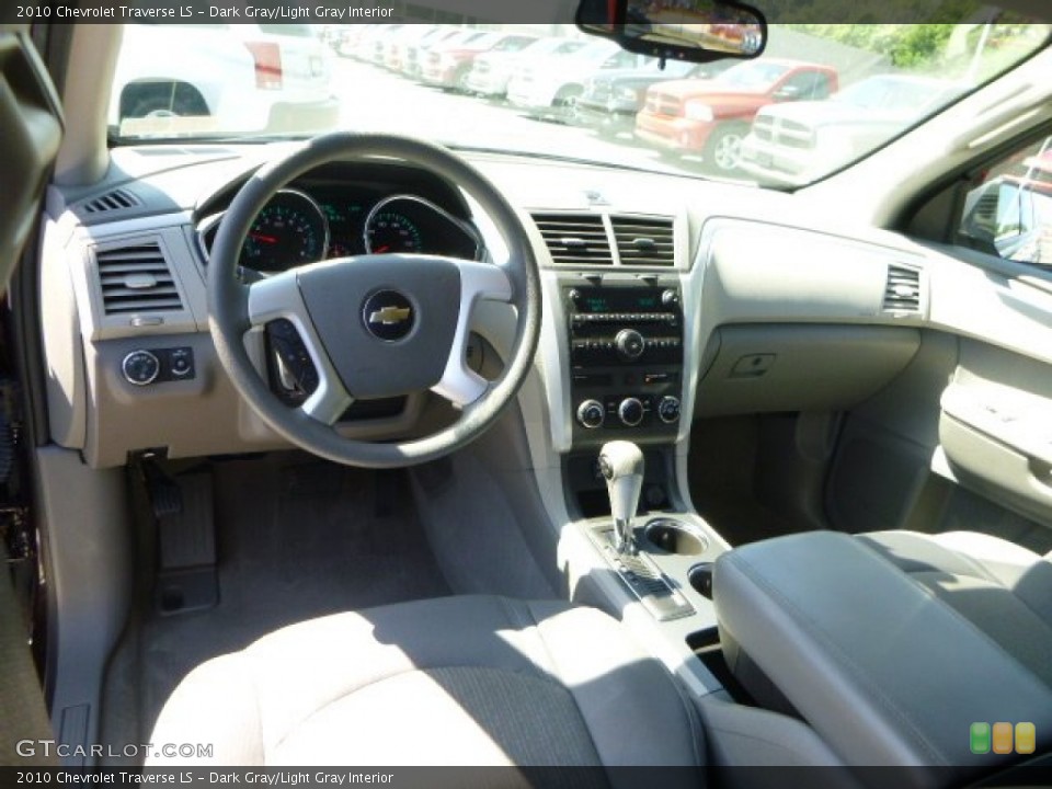 Dark Gray/Light Gray Interior Prime Interior for the 2010 Chevrolet Traverse LS #84138393