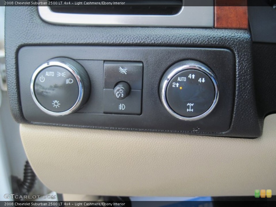 Light Cashmere/Ebony Interior Controls for the 2008 Chevrolet Suburban 2500 LT 4x4 #84140184